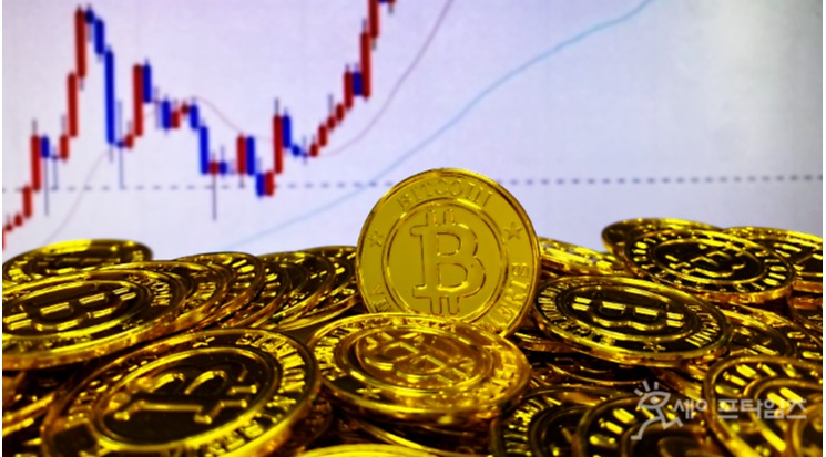 ▲ 비트코인이 6일 사상 최고점을 돌파한 직후 14%가량 급락했다가 다시 낙폭을 줄이는 등 롤러코스터 장세를 보이고 있다. ⓒ 세이프타임즈