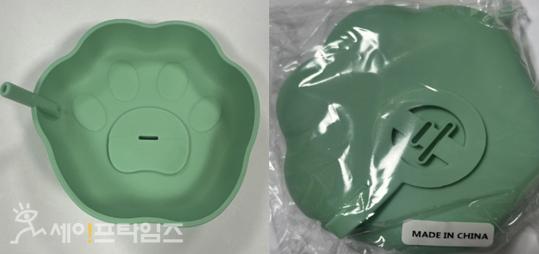 ▲ 다잇소가 수입신고 하지 않고 판매해 회수조치에 들어간 중국산 아이스크림 받침대(식품용 기구). ⓒ 식약처