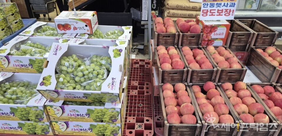 ▲ 산지에서 올라온 과일이 유통되고 있다. ⓒ 세이프타임즈