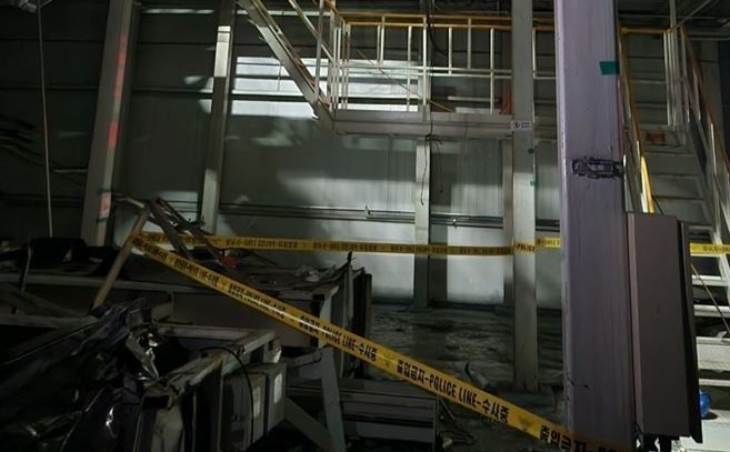 ▲ 노동자 추락사고 현장. ⓒ 전북도 소방본부