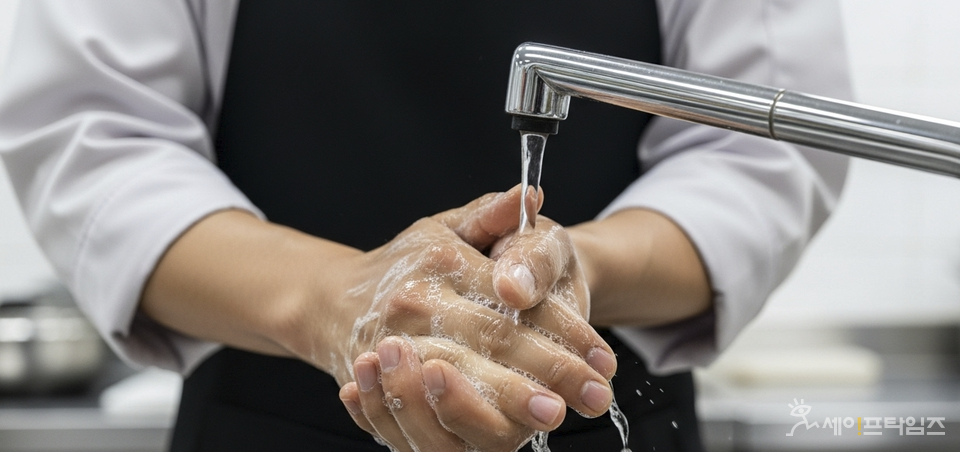 ▲ 노로바이러스 식중독 예방은 깨끗하게 손 씻기. ⓒ 김미영 식품전문기자·영양사