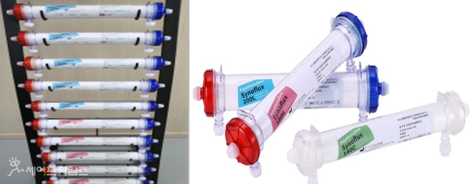 ▲ 범부처 전주기 의료기기 연구개발사업 1개 성과 사례 중 인공신장용 혈액여과기의 국산화. ⓒ 식약처
