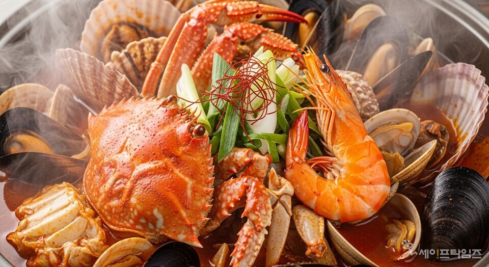 ▲ 겨울철에 인기있는 해물탕. ⓒ 김미영 기자