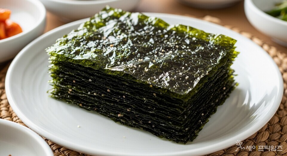 ▲ 반찬으로 인기 있는 김. ⓒ 김미영 기자